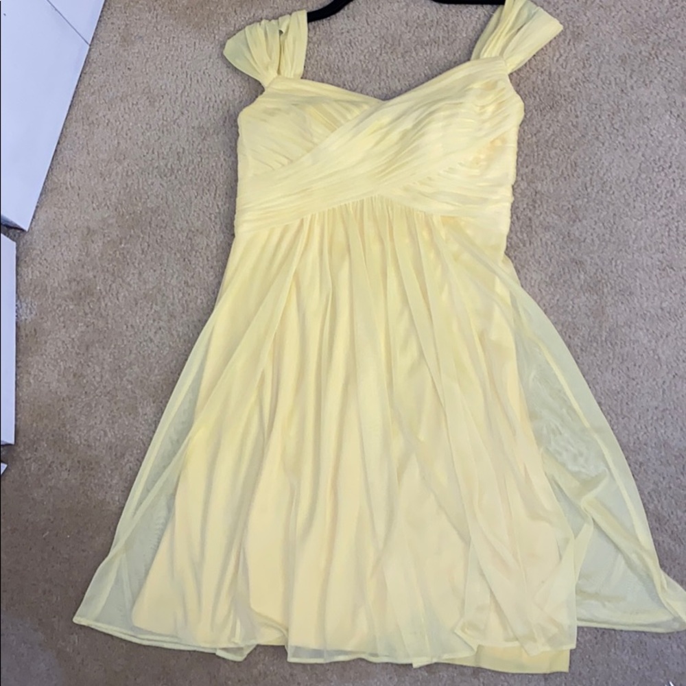 Yellow wedding dress
